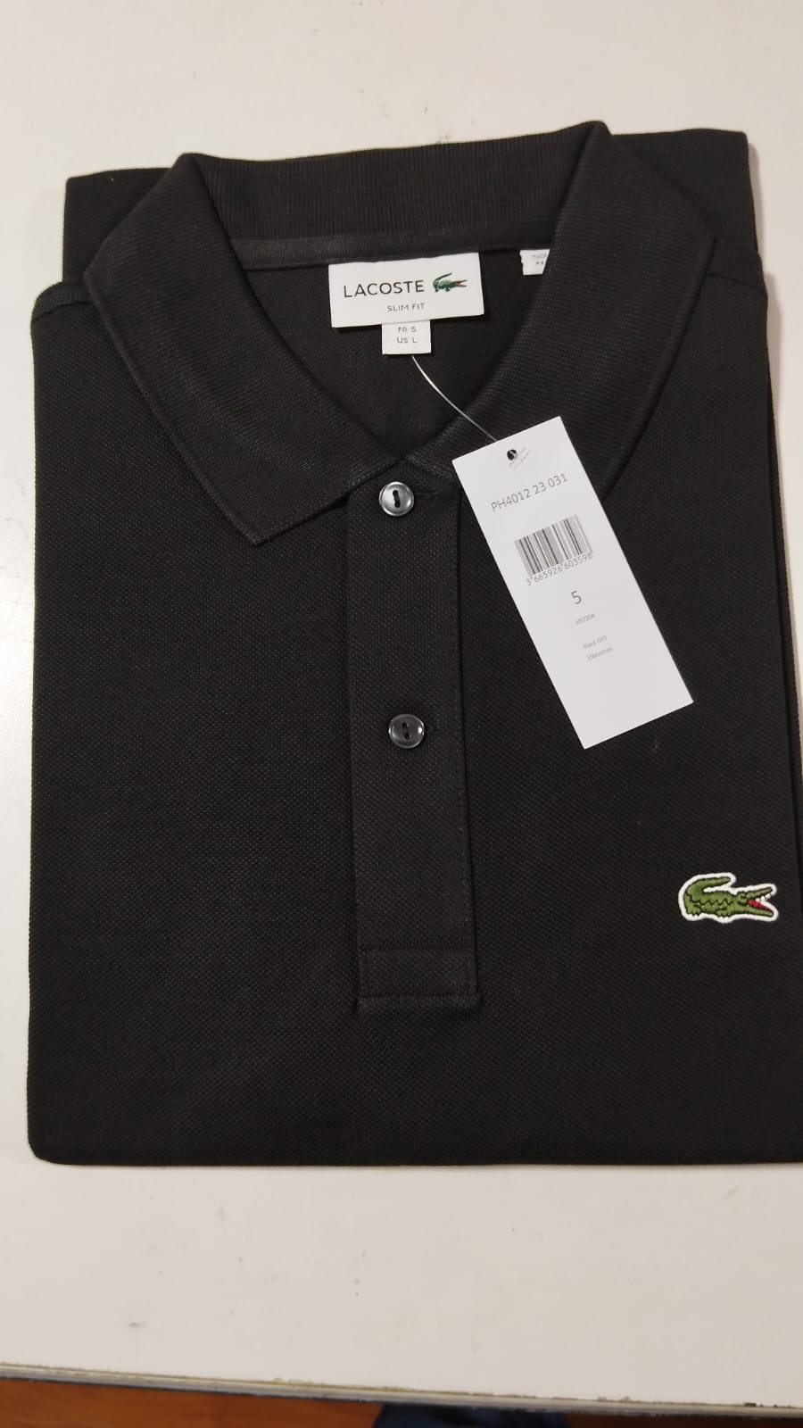 Camisero original Lacoste Negro